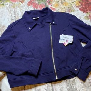 Navy blue Moto jacket - lularoe - size xl